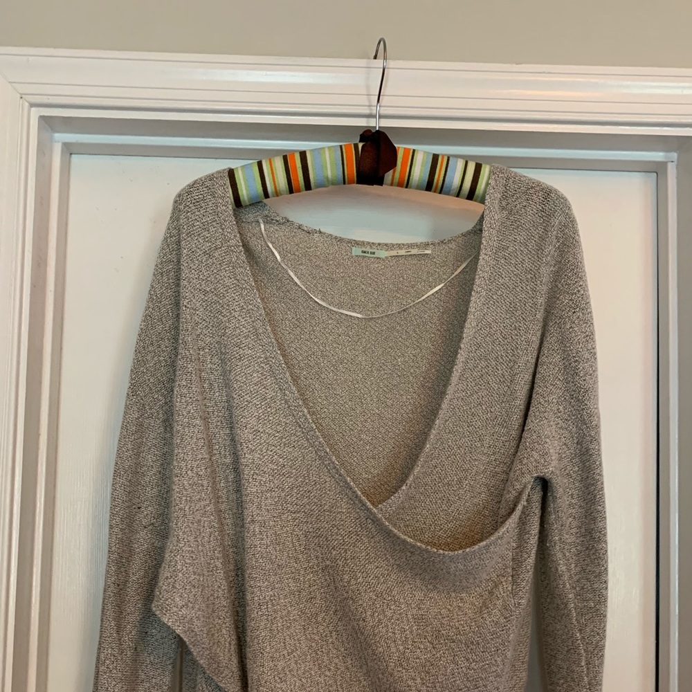 Lightweight crossover sweater